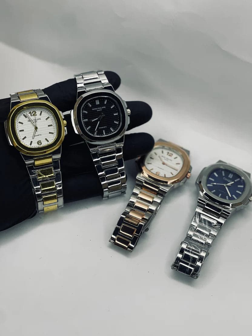 Luxury Men's Square Steel Watch – Chain Strap | Free Delivery