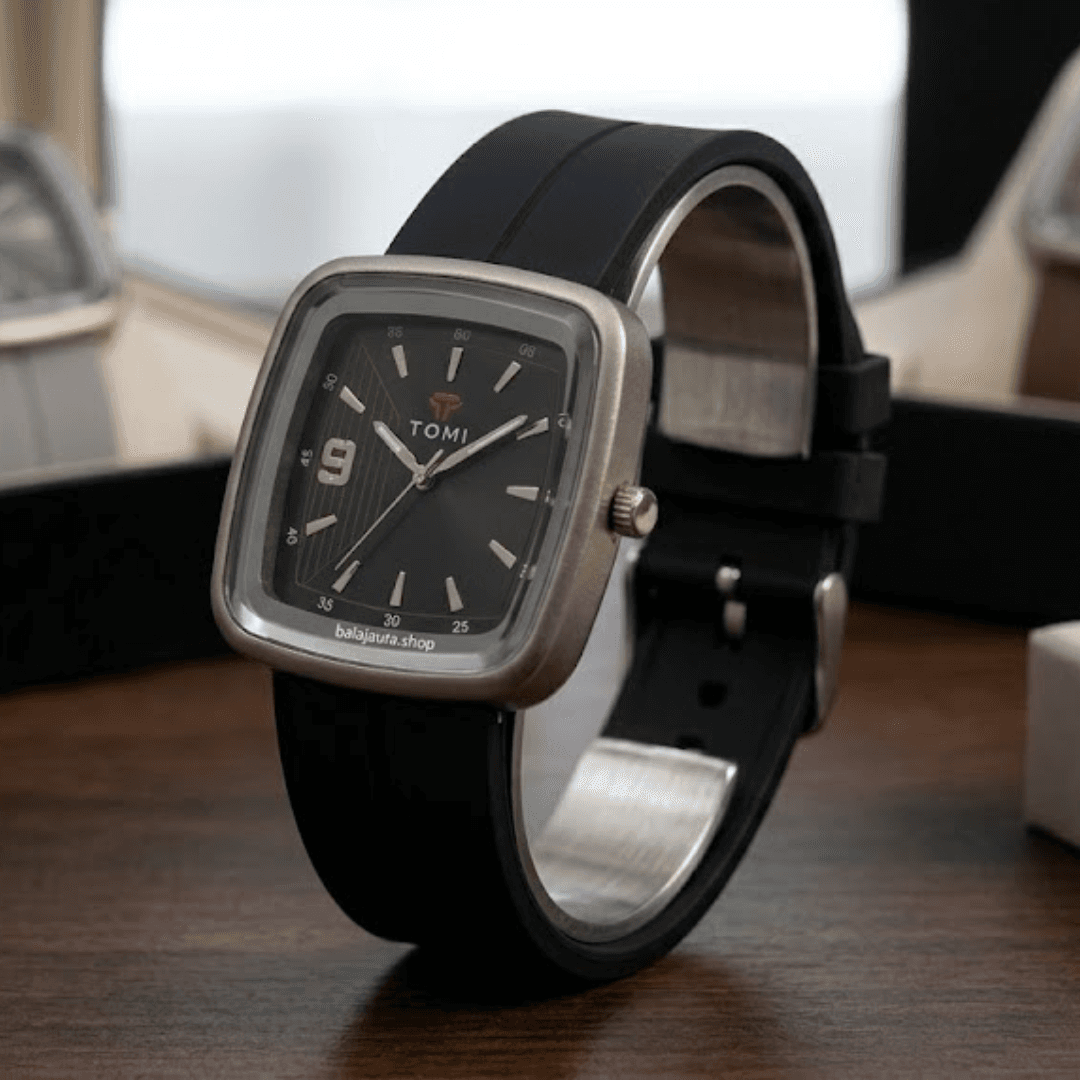 TOMI Square Watch | Silicone Strap with Magnetic Lock | Free Delivery